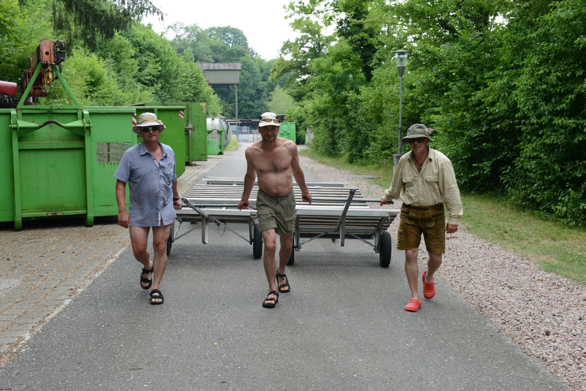 Umsetzkarren für 1km Portage