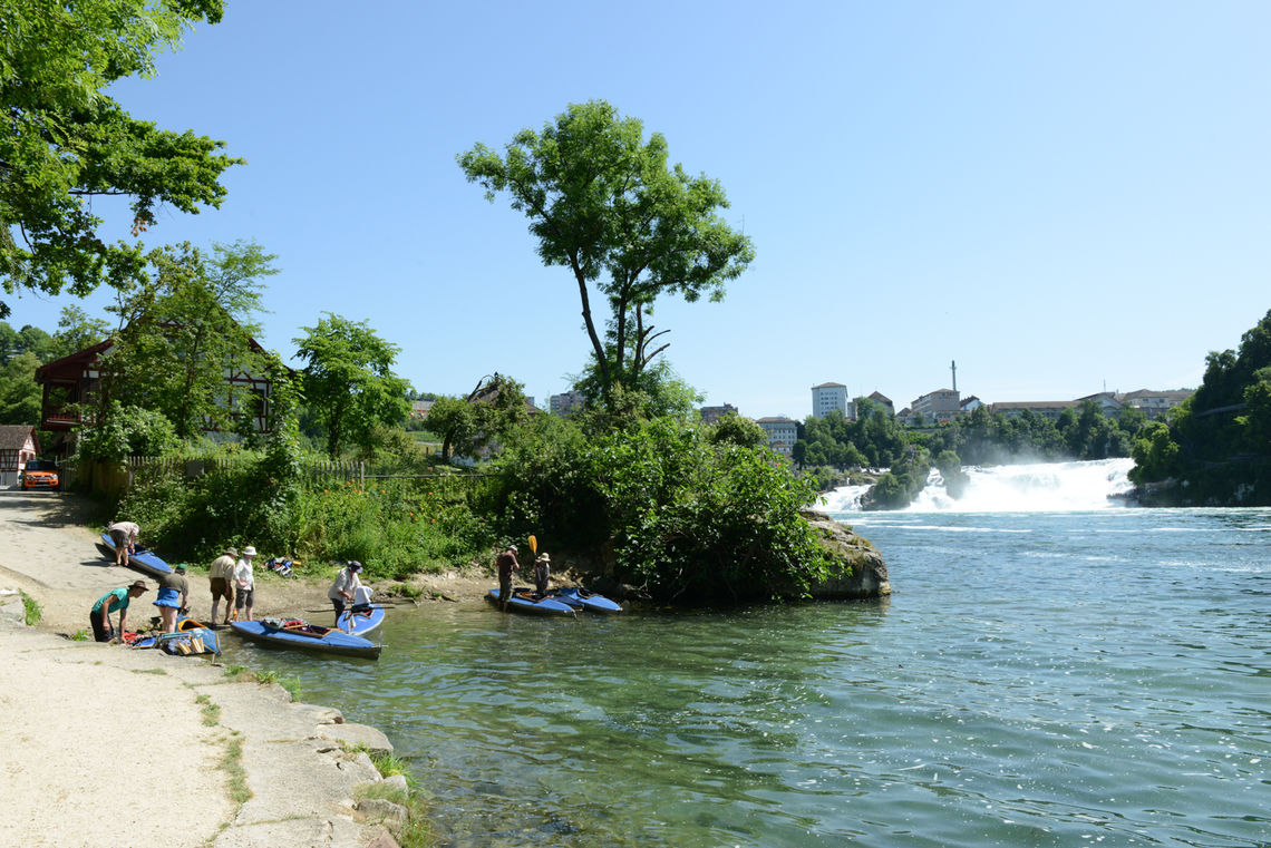 unterhalb des Rheinfalls