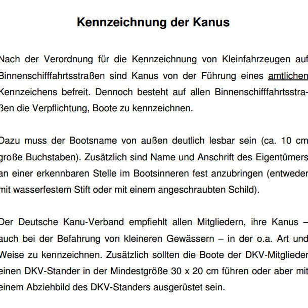 kennzeichnungderkanus