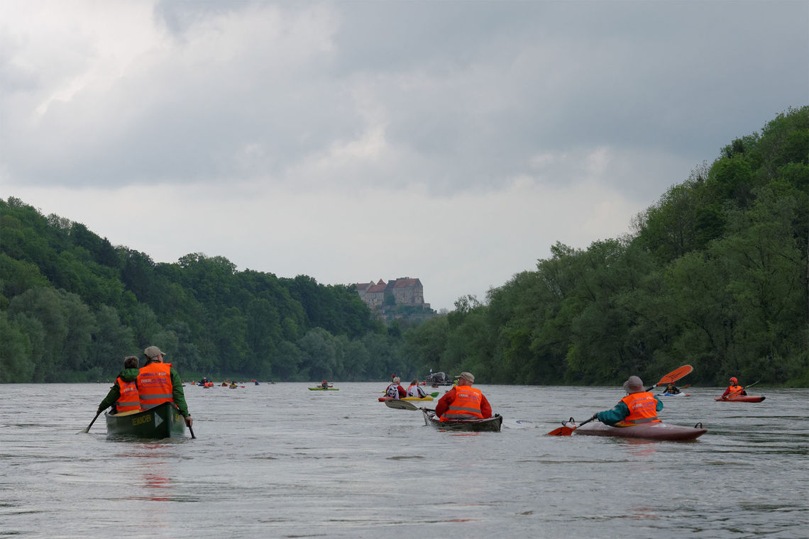 Erster Blick auf Burghausen