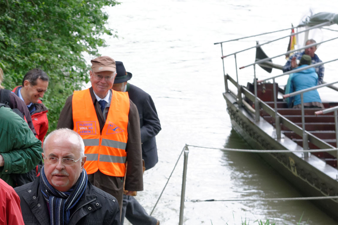 DKV-Vizepräsident als "Einzelpaddler" beim Protestieren